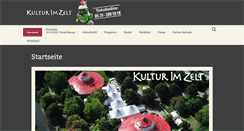 Desktop Screenshot of kulturimzelt.de